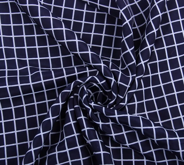 5Metres 150cm Width Imitate Silk Plaid Fabric Printed Chiffon For Dress Dancing Clothing Skirt Silky Soft Fabrics | Дом и сад
