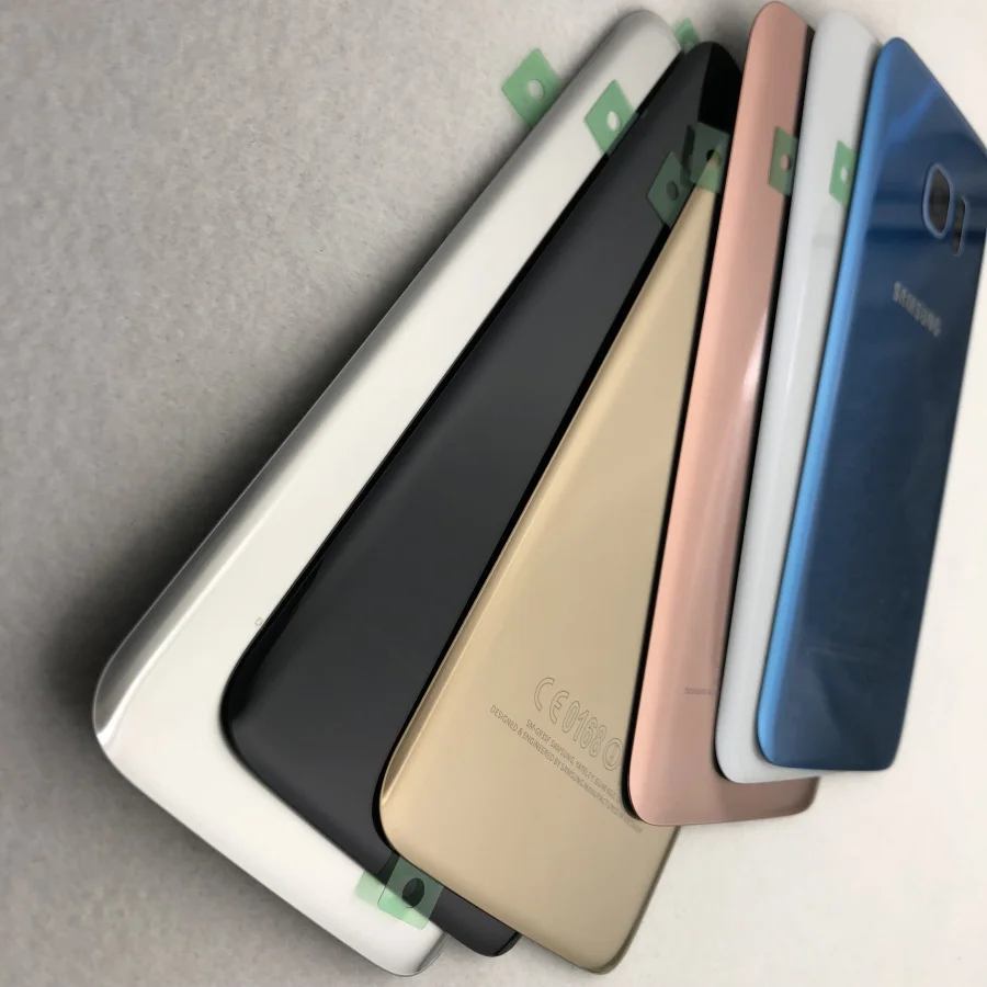 Задняя крышка из стекла батареи для Samsung Galaxy S7 Edge G935 G935F задняя корпуса с