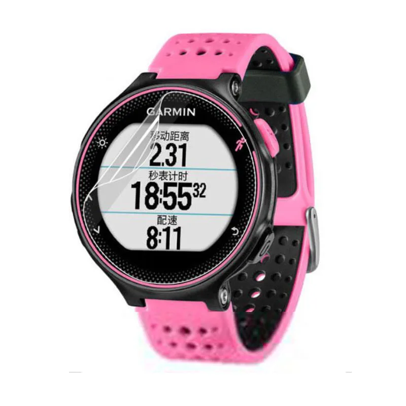 Мягкая прозрачная защитная пленка для смарт часов Garmin Forerunner 220 225 230 235 620 FR235 (не