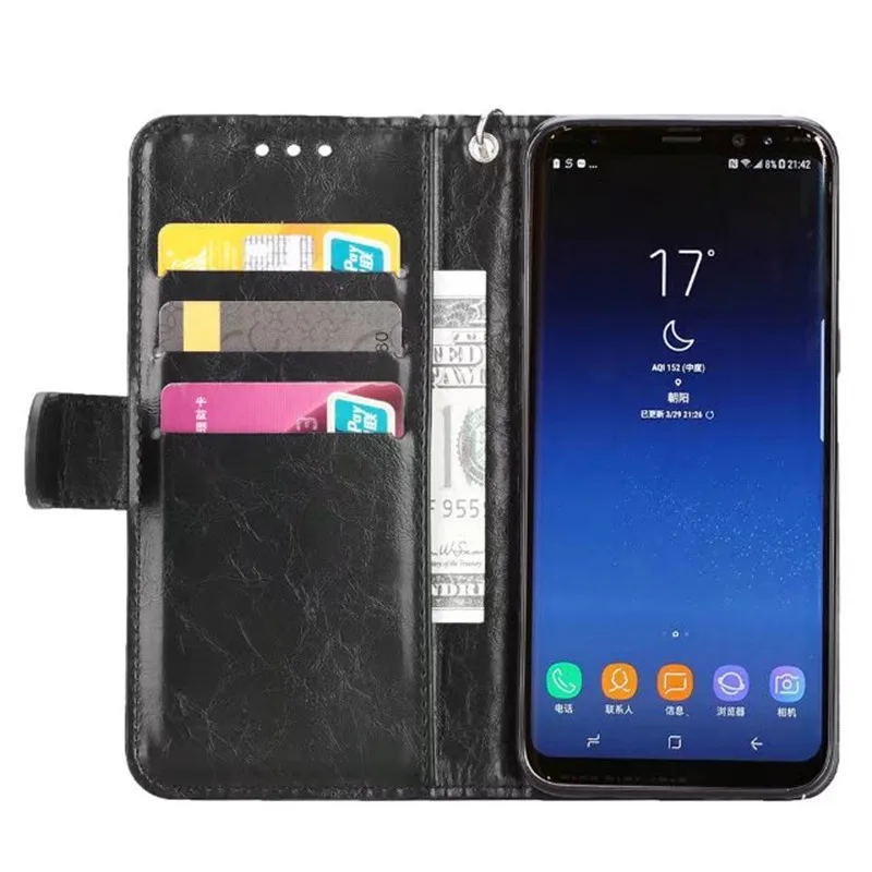 Магнитный чехол 2 в 1 для Samsung S8 S8Plus съемный кожаный чехол-бумажник Galaxy Plus с