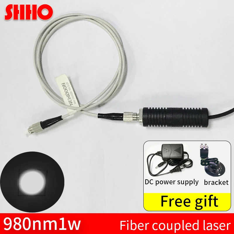

High quality customizable 980nm 1w infrared light fiber laser 1000mw optical laser module coupling rate >90% detection tool