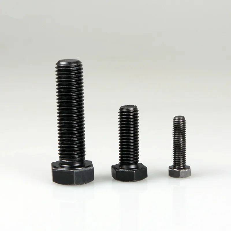 Высокое качество 12 9 винты шестигранные болты черные M4 * 6/8...35 DIN933 | Обустройство