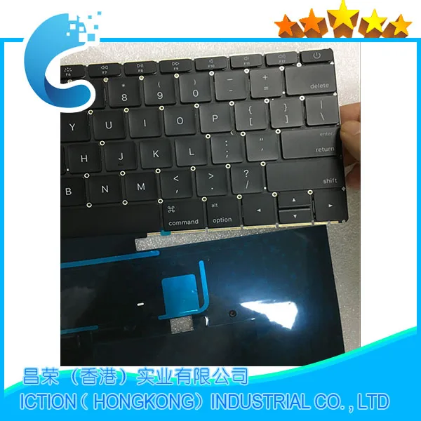100% Оригинальный ноутбук A1534 клавиатура Американская версия для Macbook Клавиатура