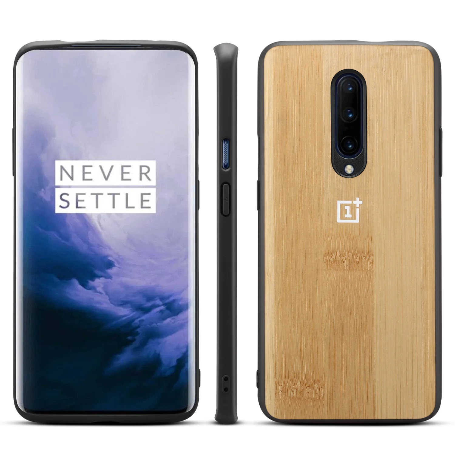 Чехол для Oneplus 7 Pro, защитный чехол, нейлоновый бампер, песчаник, чехол one plus 7, Oneplus 6T 5t 5, Бамбуковая задняя крышка - Цвет: Bamboo