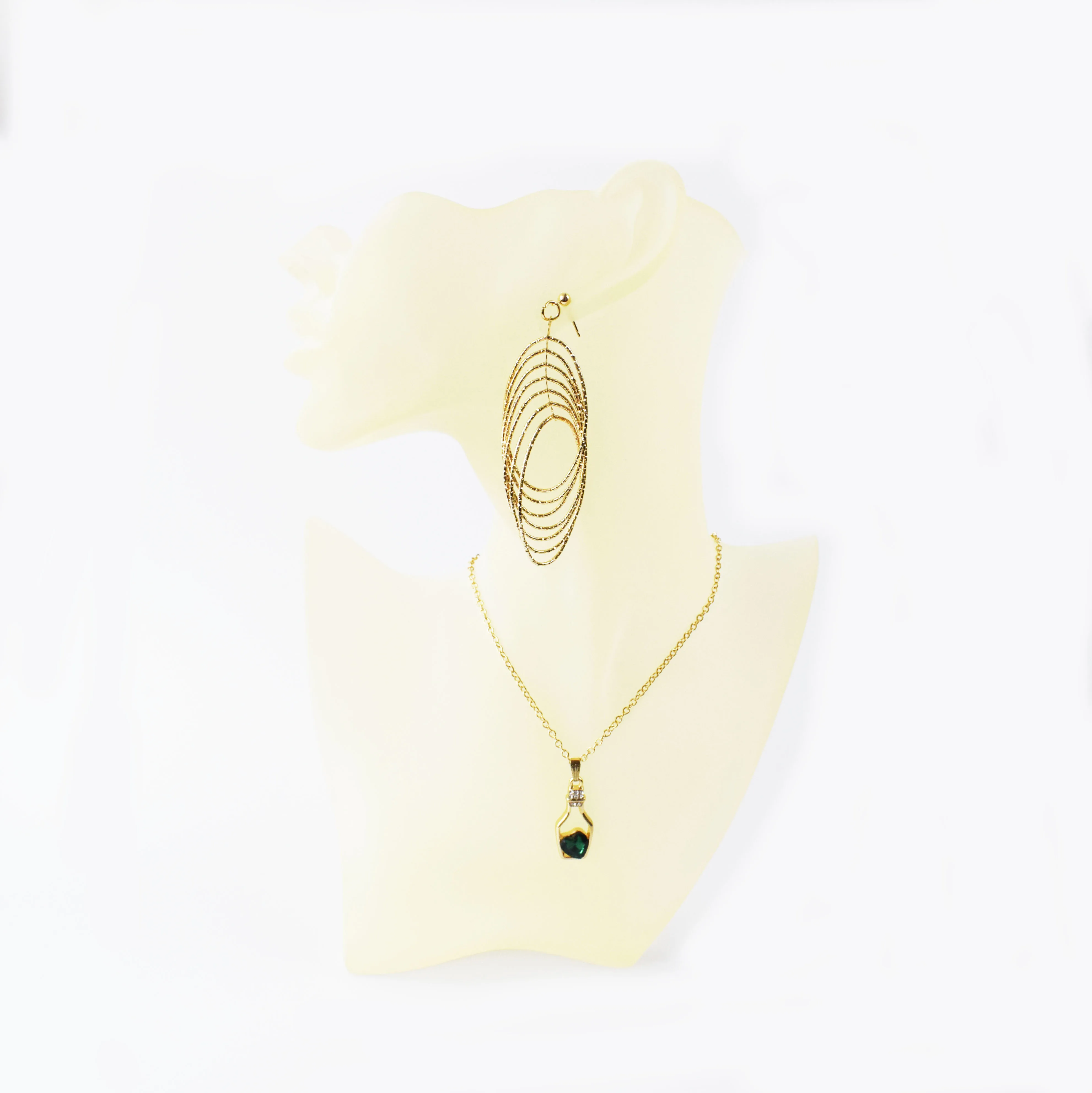 SZanbana Necklace Showcase Jewelry Display Bust Resin Material Head Model Pendant Earring Chain Mannequin Stand | Украшения и