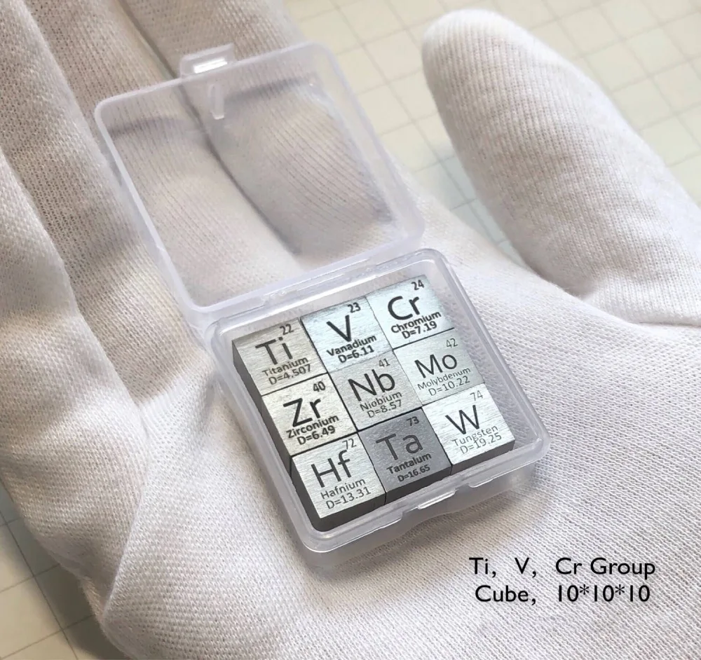 99.95% 10 мм элемент Cube V Nb тантал молибден хром Вольфрам Титан Zr гафний|Магнитные