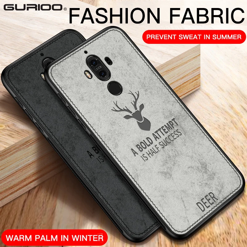 Роскошный чехол для телефона из прочной ткани для Huawei Honor 6 8XMax 8 9 10 Lite 8A 20 Pro 7A 8C V9 V10 V20 с изображением оленя и Бэтмена из кожи.