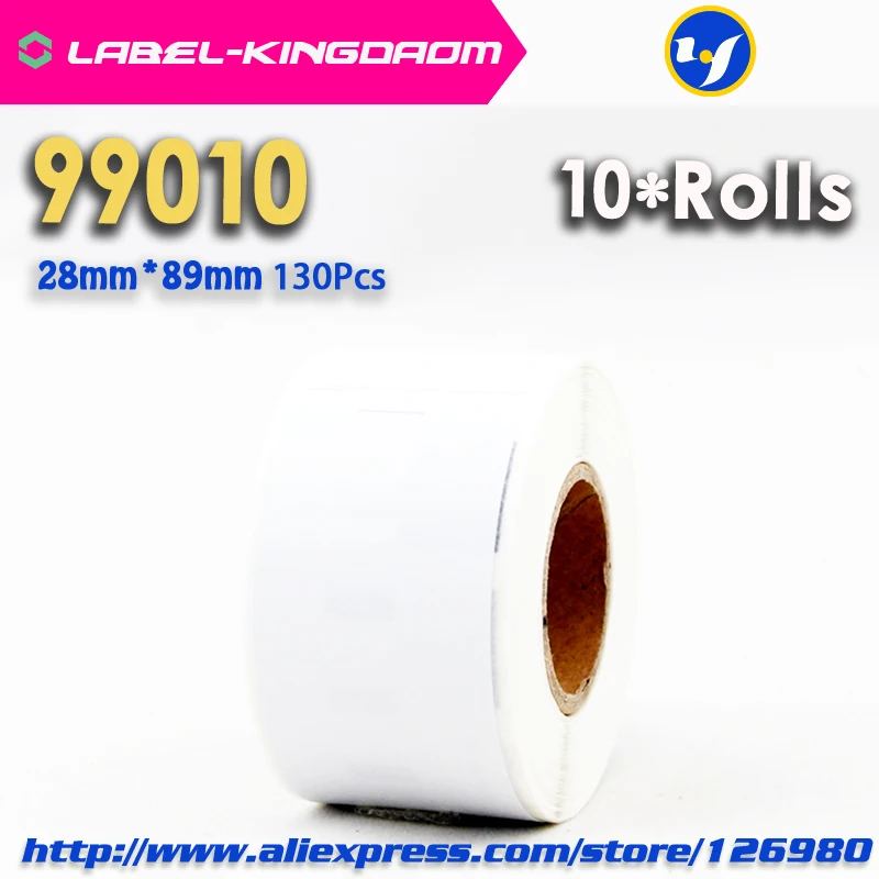 10 совместимые рулоны Dymo 99010 этикетка 28 мм * 89 130 шт./рулон совместимый с LabelWriter 400 450