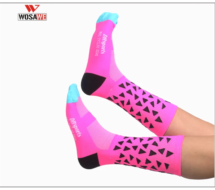 WOSAWE спортивные носки для велосипедистов до колена Компрессионные