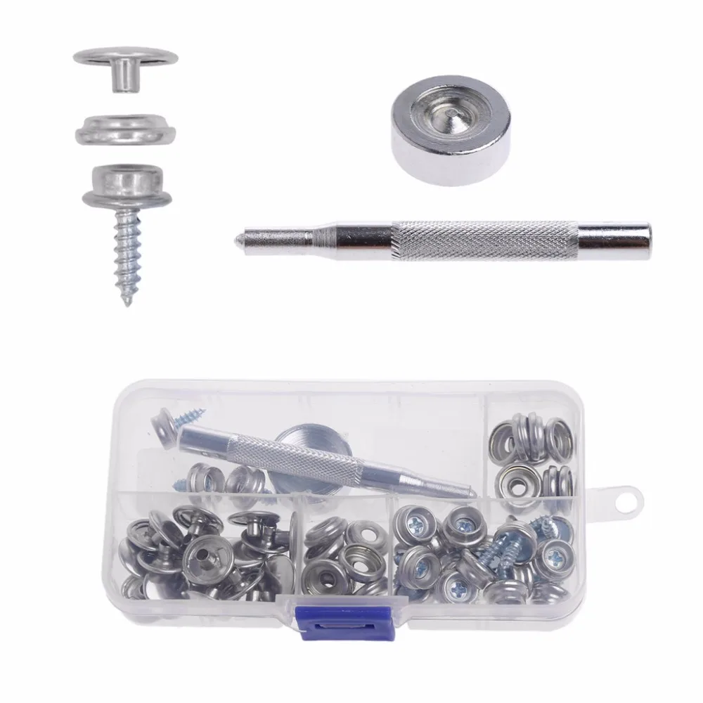 62 шт./компл. железная лодка морская холщовая ткань защелкивающаяся крышка детали