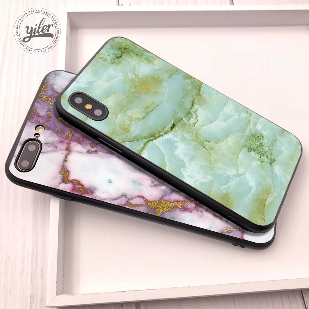 Модный мраморный гранит для Funda iPhone 7 8 Plus чехол силиконовый чехол для iPhone XS 11 Pro Max XR SE 5S 6 8 Plus чехол для телефона s