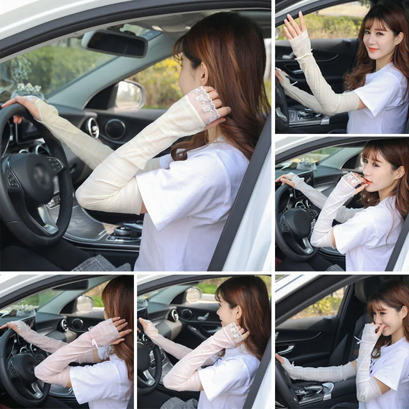 Новые рукава тонкие кружевные гетры Компрессионные велосипедные уличные Защита