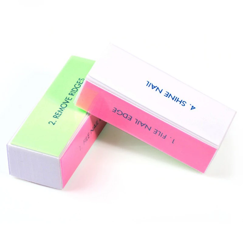 Мини-пилка для ногтей 2 шт. упак. пилки 4 способа полировки инструменты