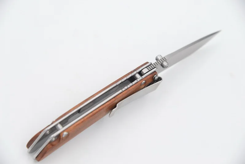 1804 экспорт в Германию складное лезвие JUFULE 440C рукоятка из розового дерева
