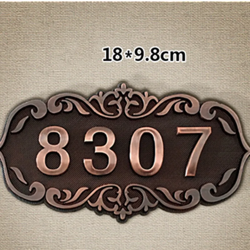 Индивидуальный домашний адресный номер 3D цифровой номерной знак табличка значок