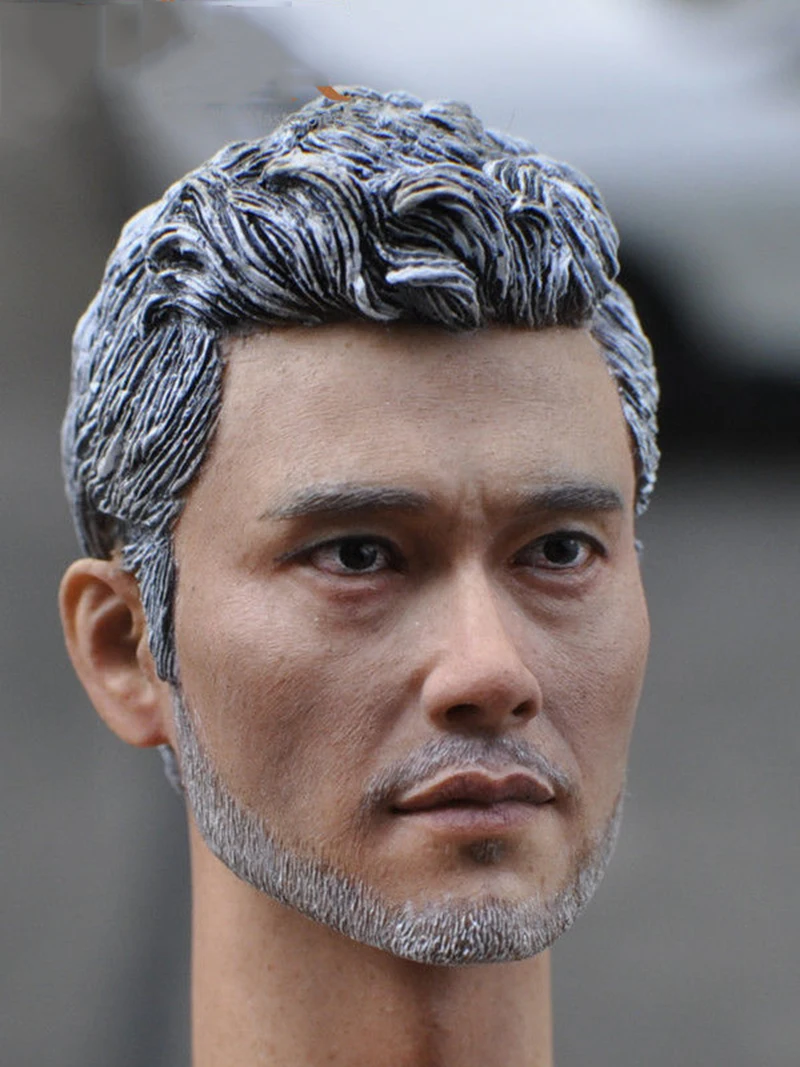

1/6 Old Lee Byunghun Head Sculpt Model For 12" Man Body Male Figure