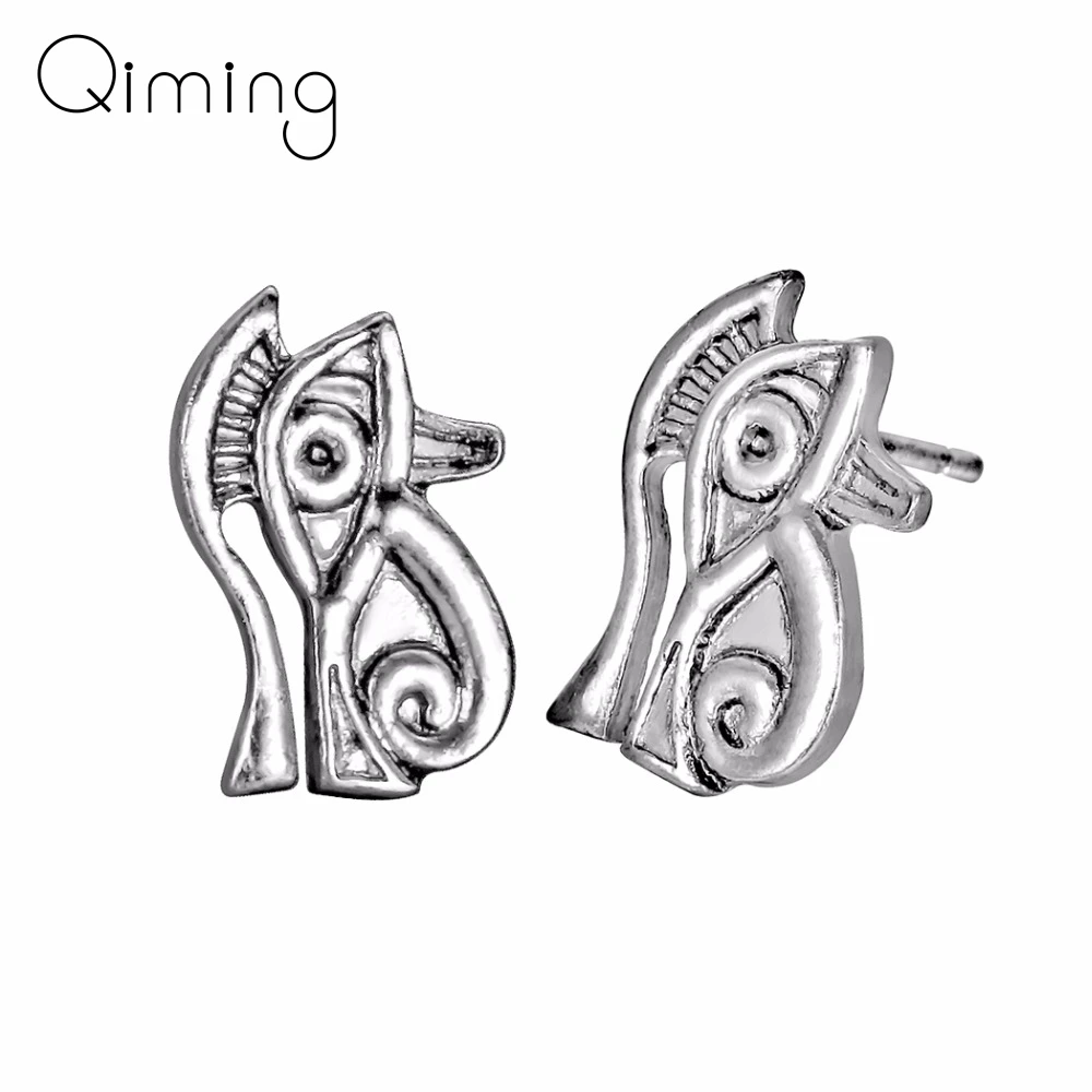 Винтажные серьги Викинг с глазами Гора женские в стиле ретро классические