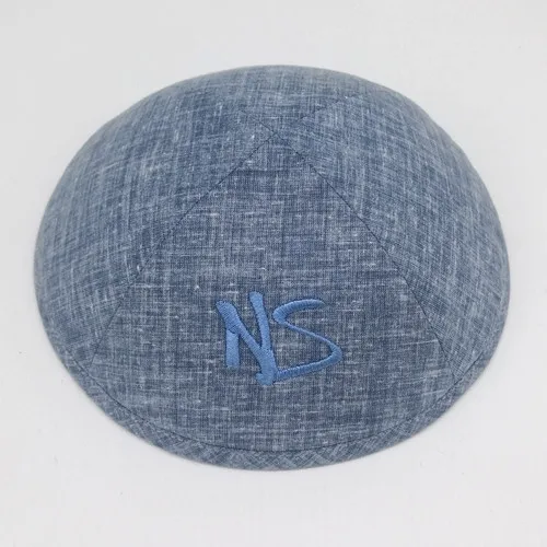 242M53 Изготовленные на заказ продукты 19 см Kippot Kippa Yarmulke Kipa еврейская кипа kullies еврейские шапочки - Цвет: 242M53