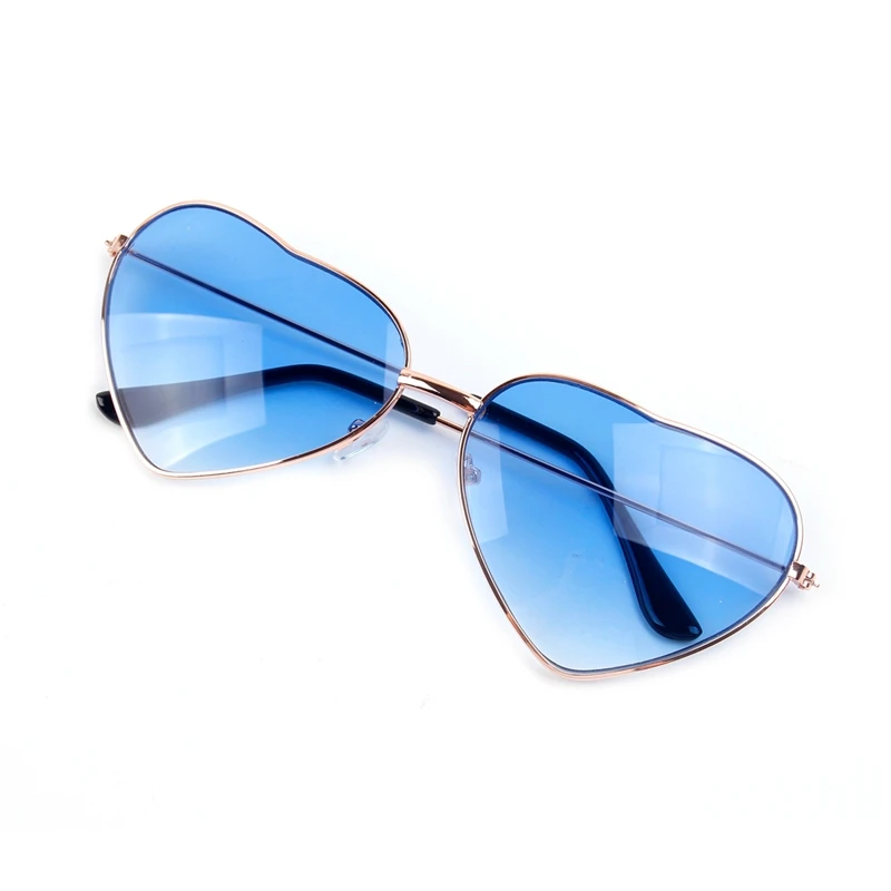 blue FENGRISE, ананас, лимон, фрукты, лето, фламинго, вечерние очки, для невесты, Гавайского карнавала, вечерние солнцезащитные очки, украшения - Цвет: blue