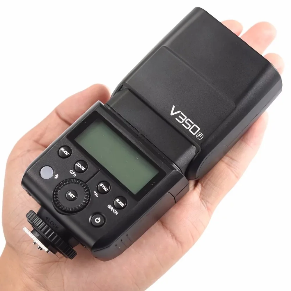 Godox V350F Вспышка Speedlite Беспроводной TTL режим вспышка для Камеры 1/8000s HSS Fujifilm с литий