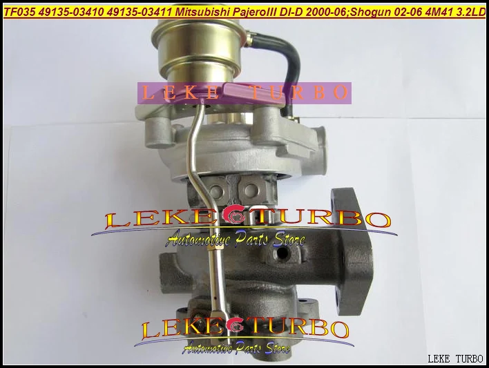 Турбо TF035 49135-03411 49135-03410 МЭ 203949 Турбокомпрессор для Mitsubishi Pajero III 2000-06 Shogun 02-06 3.2L DI-D 4M41