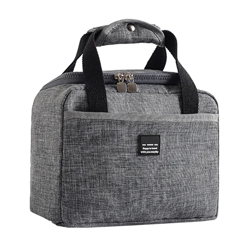 Light Gray Lunch Bag Mihawk непромокаемые Изолированные сумки для обедов Оксфорд путешествия необходимо Пикник сумка унисекс термальность званый - Цвет: Light Gray Lunch Bag