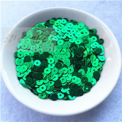 Dark Green Блестки 4 мм плоские круглые ПВХ свободные блестки Швейные Свадебные украшения ремесло DIY аксессуары Lentejuelas Para Coser 10 г - Цвет: Dark Green