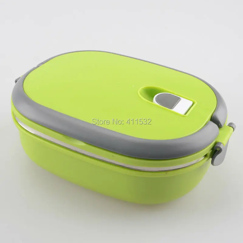 Детская коробка Bento, детский однослойный вакуумный Ланч-бокс из нержавеющей стали, сохраняющий тепло, контейнер для еды для школы NL865