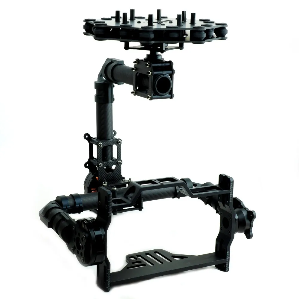 3-осевой Бесщеточный Стабилизатор камеры DSLR с поворотом на 360 градусов (с мотором)
