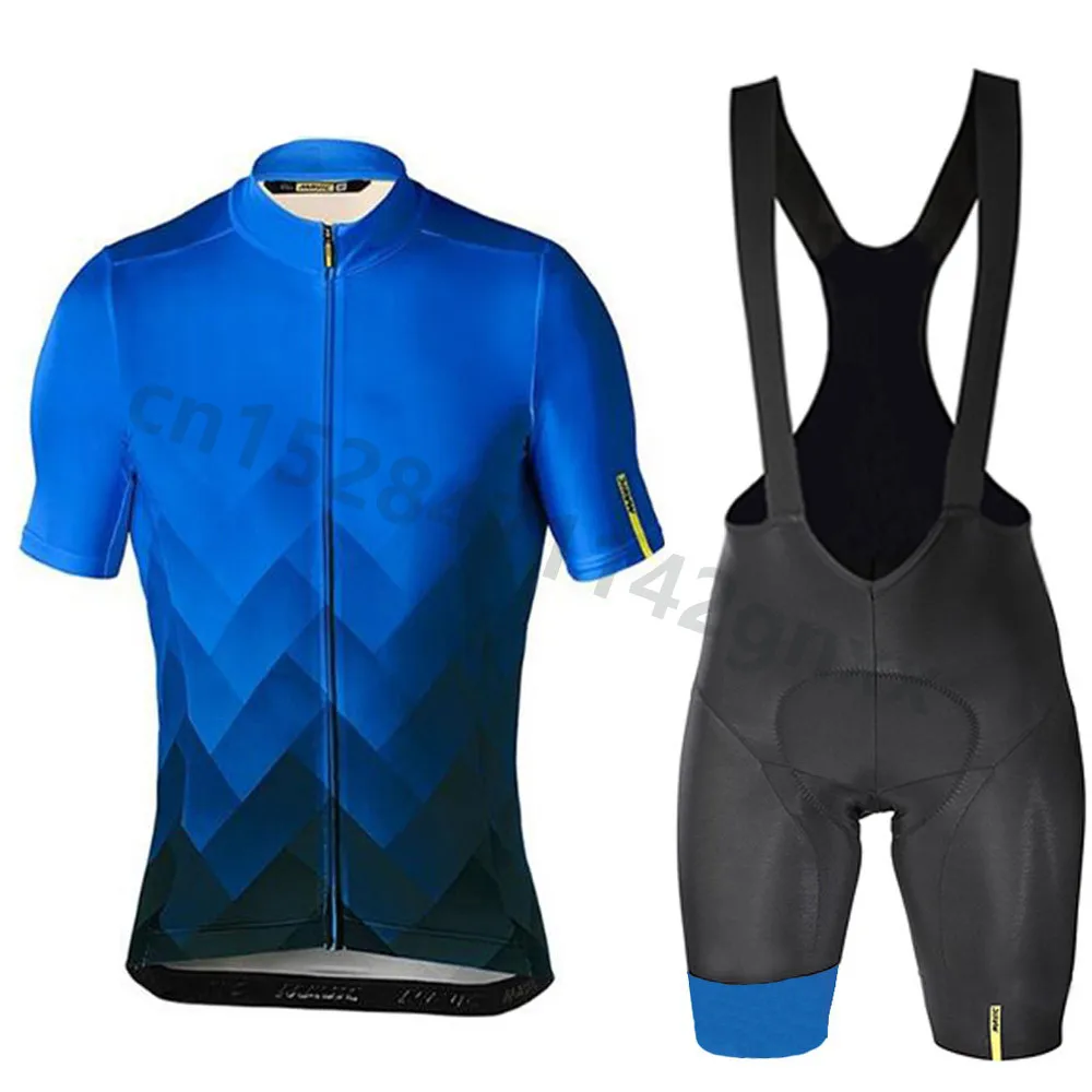 New Mavic Summer Cycling Jersey Set Breathable Team Racing Sport Bicycle Jersey Mens Cycling Clothing Short Bike Jerseys NW - Цвет: 8