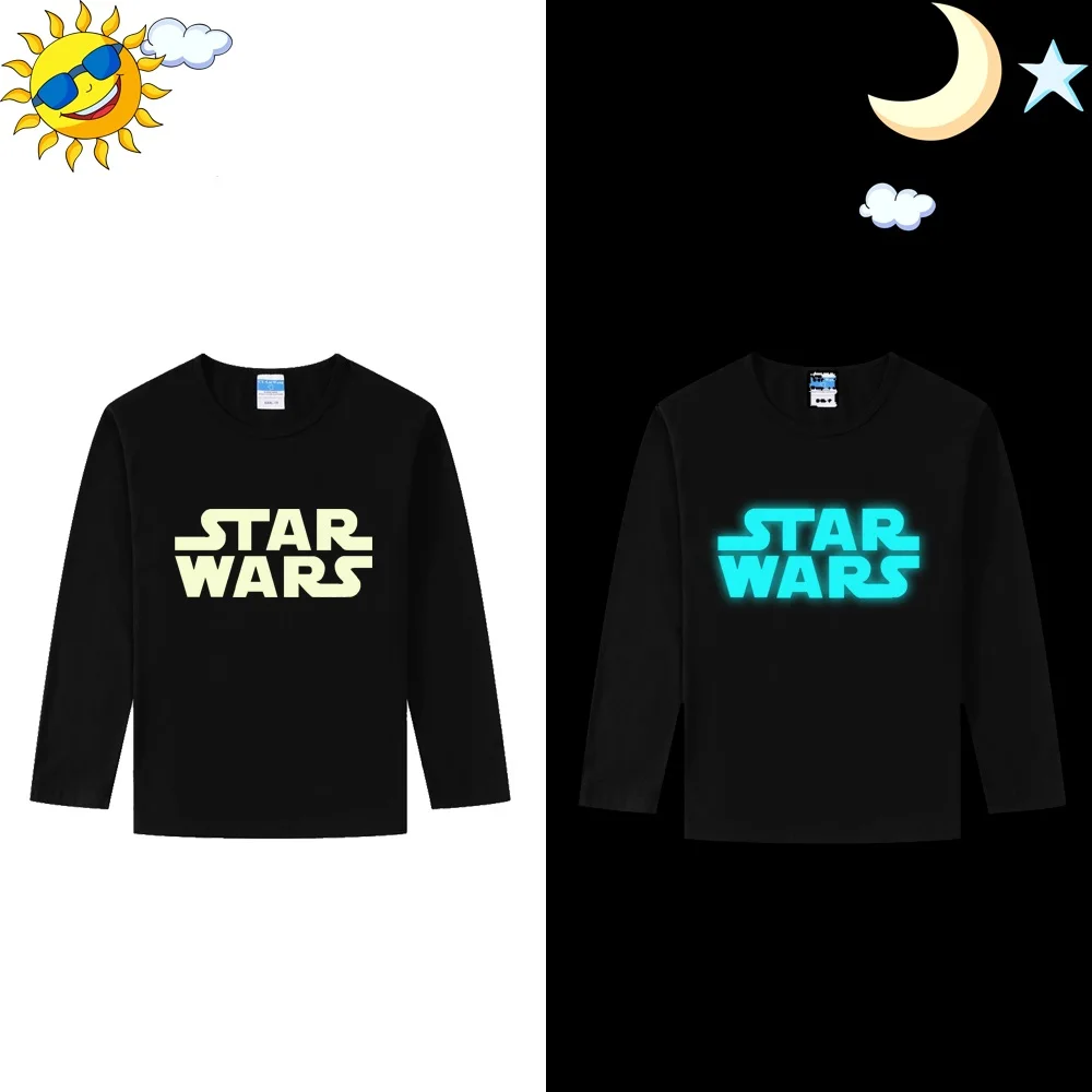 Long Sleeve LYTLM/детская одежда, футболка, Garcon, детские футболки для девочек, футболка для маленьких мальчиков со Звездными войнами, забавные детские топы для маленьких девочек - Color: Long Sleeve
