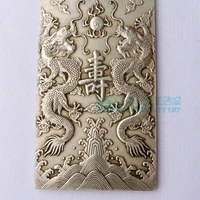 chinese tibet silver bullion thanka fengshui ssangyongs celebration longevity statue amulet waist tag hang metal handicraft