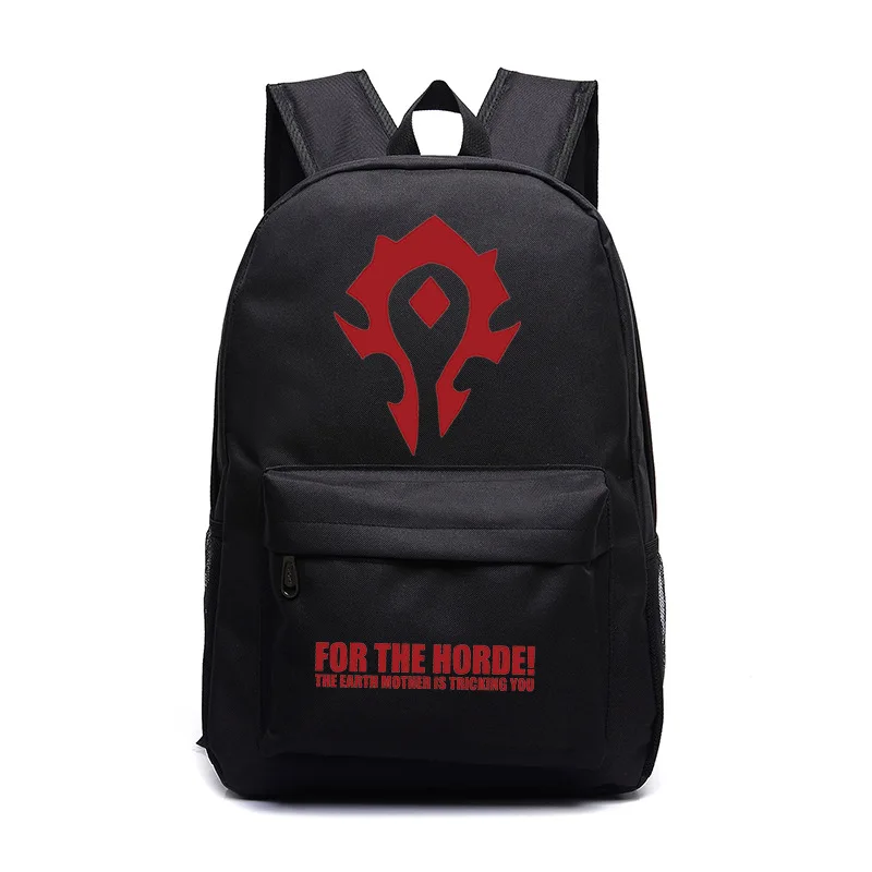 Новый FVIP WOW для Horde World Of рюкзак Warcraft школьные сумки светящиеся рюкзаки ноутбука