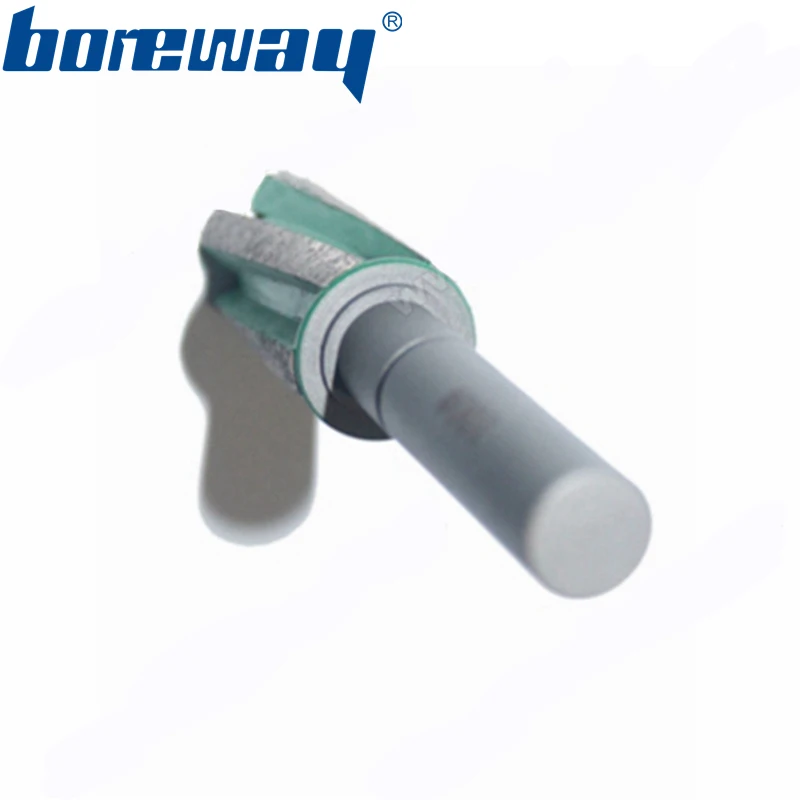 Boreway Поставка кусок D20MM* 40T* 12B 100# счетчик палец бит с валом для шлифования счетчика гранитного камня