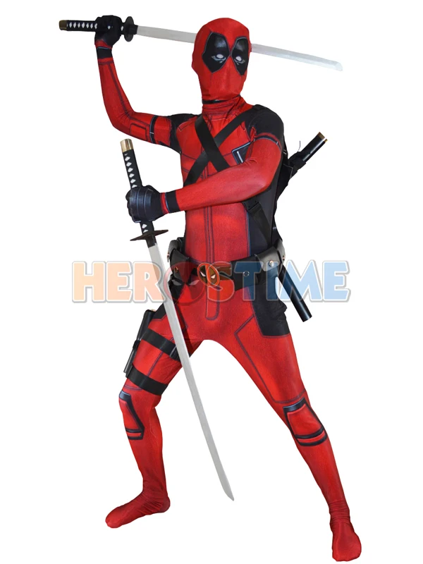 Костюм Дэдпула X Force из спандекса с 3D принтом Мстителей костюм для косплея на