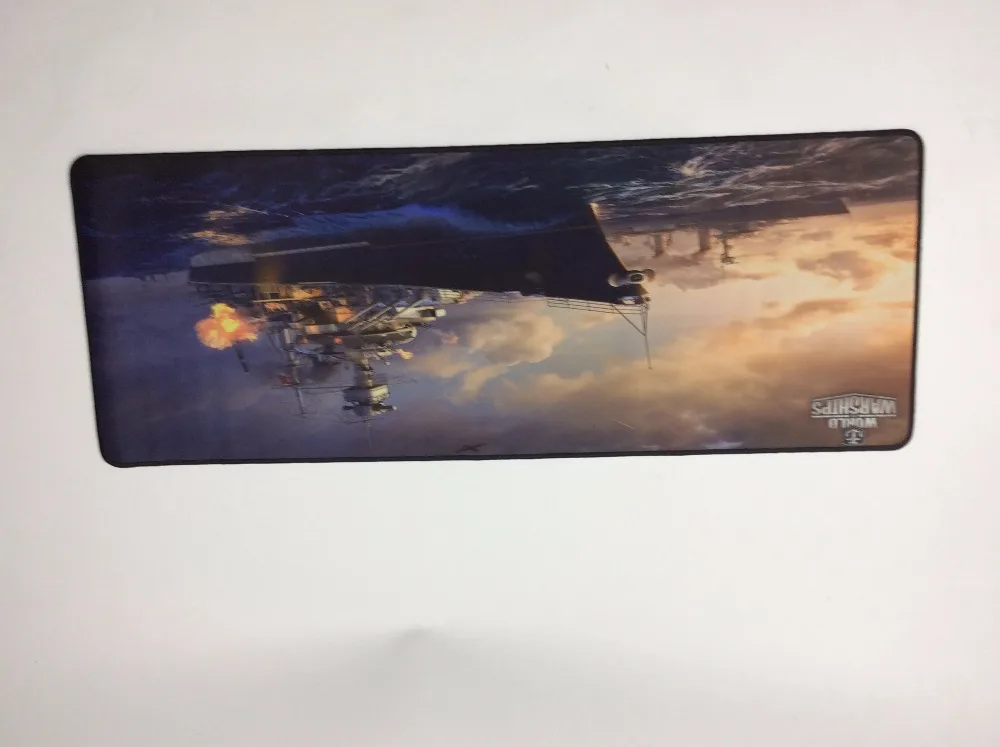 Yuzuoan World Of Warship Расширенный игровой коврик для мыши XXL Прошитые края водонепроницаемый резиновый большой Keyboad коврик