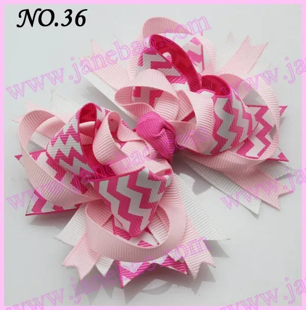 Бесплатная доставка 30 шт. 4 5 ''банты для волос с шевроном банты девочек из