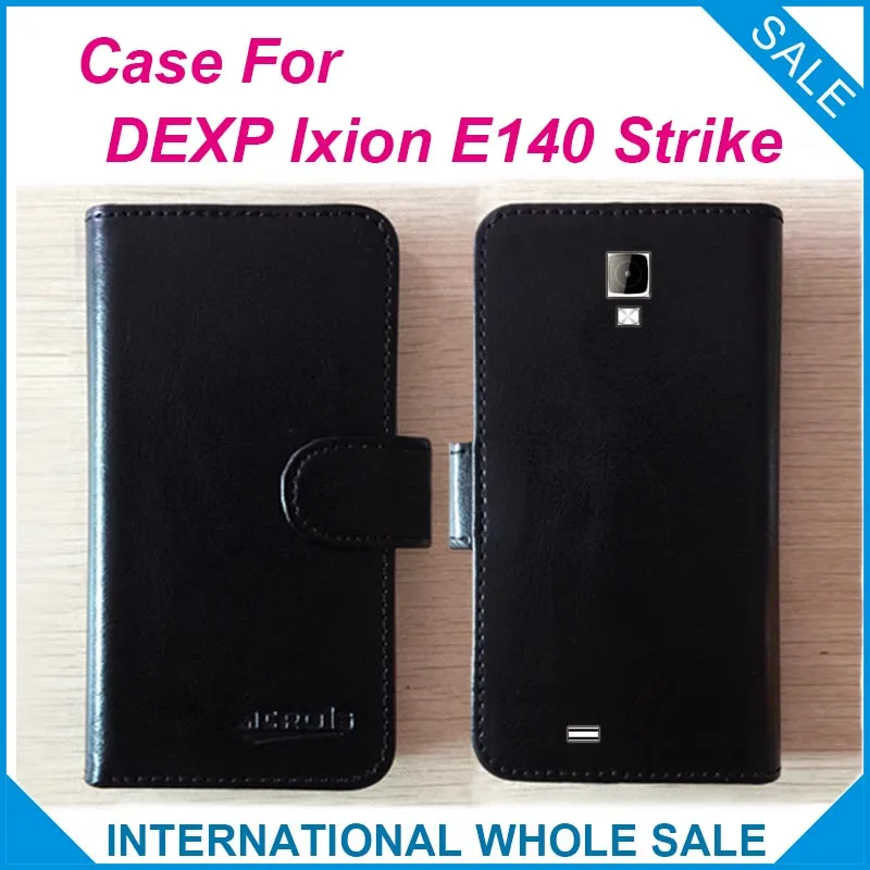 

6 Colors Hot! 2016 DEXP Ixion E140 Case, Factory Price High Quality Leather Exclusive Cover for DEXP Ixion E140 Strike Tracking