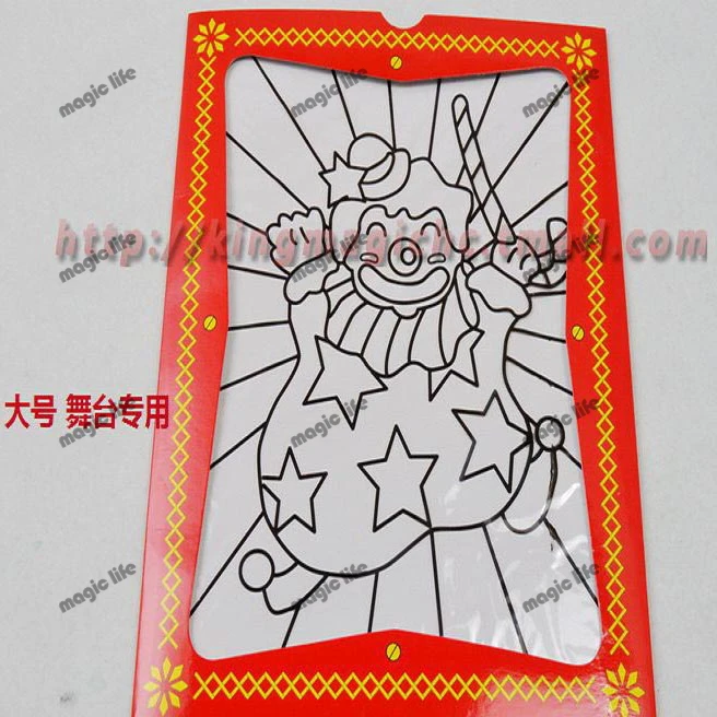 Размер рамки для раскрашивания большой фокусов на сцене реквизит 2 шт. в каждой