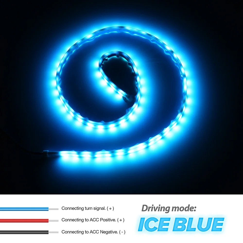 Подсветка багажника Стайлинга автомобилей светодиодный RGB trunk полосы света ходовой плавающий светодиодный динамический стример поворотов Подсветка багажника