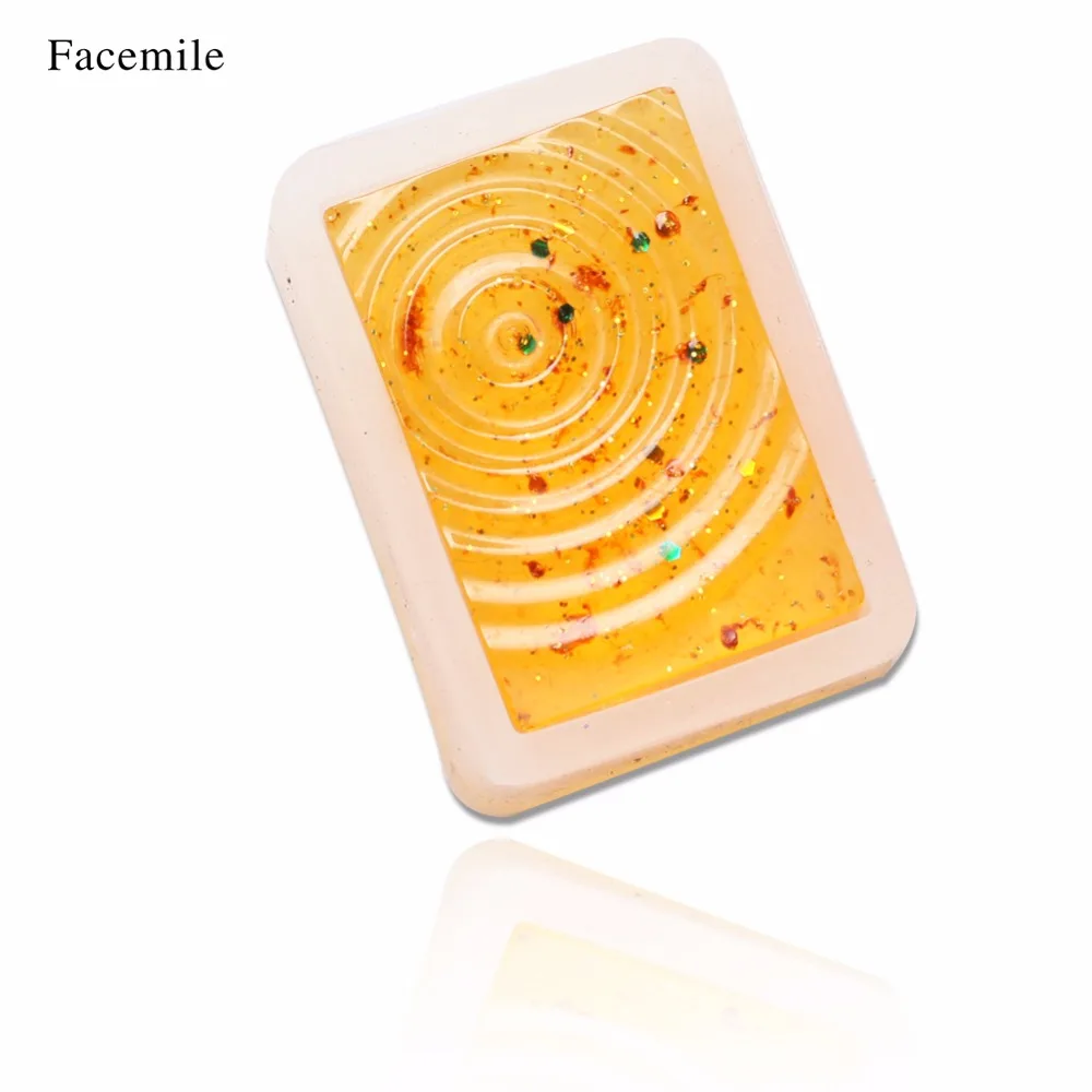 Facemile 1 шт. Новая прозрачная силиконовая форма для отпечатков пальцев водяная рябь