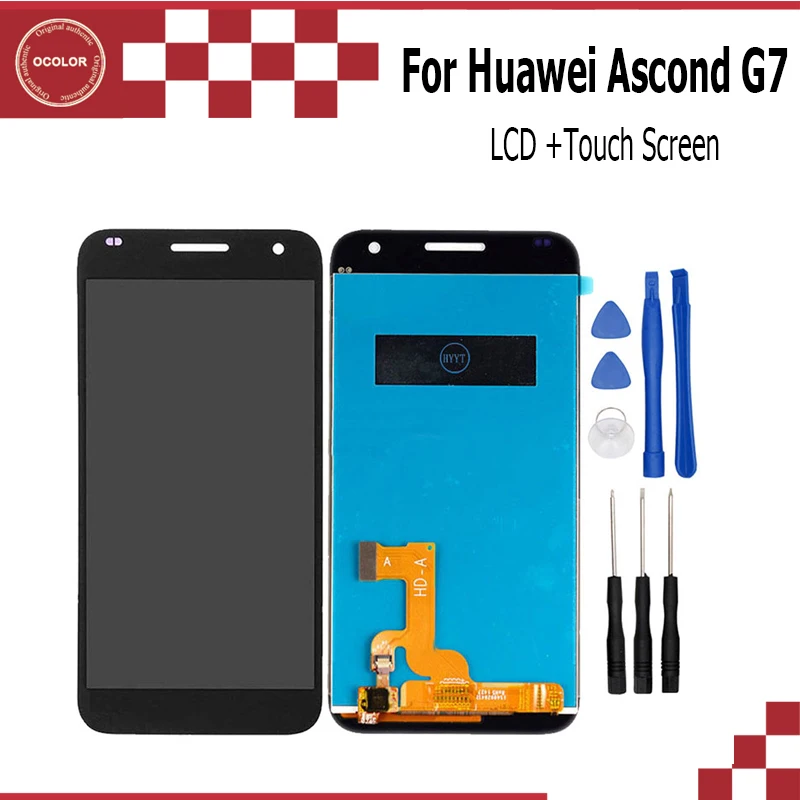Ocolor для huawei Ascend G7 ЖК дисплей Дисплей Сенсорный экран в сборе запасная часть 5