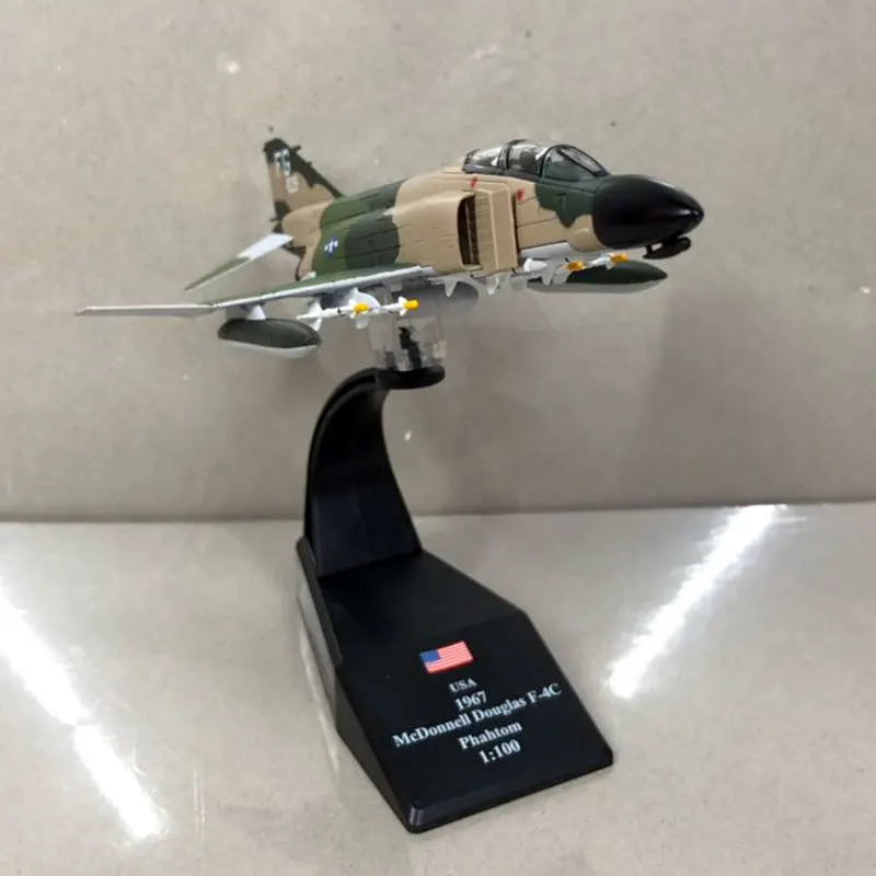 AMER 1/100 масштаб военная модель игрушки США Макдоннелл Дуглас F-4C Phantom II истребитель литой металлический самолет модель игрушки для коллекции