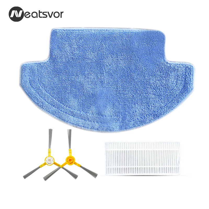 Запасные части для робота пылесоса Neatsvor V390 боковая щетка * 1 пара + HEPA шт. Швабра