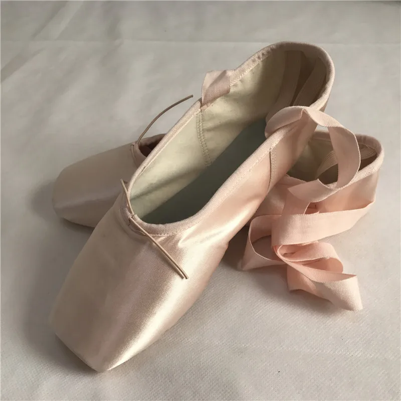 Pink LUCYLEYTE/Детская и взрослая балетная обувь для танцев с пуантами; 6 цветов; профессиональная обувь для танцев с пуантами; цвет красный, фиолетовый, синий, черный - Цвет: Pink