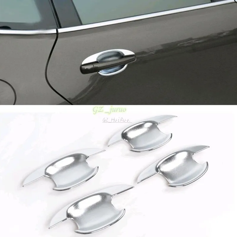 

4Pcs Chrome Car Auto Exterior Door Handle Bowl Cover Trim for Peugeot 3008 Decoration Accessories