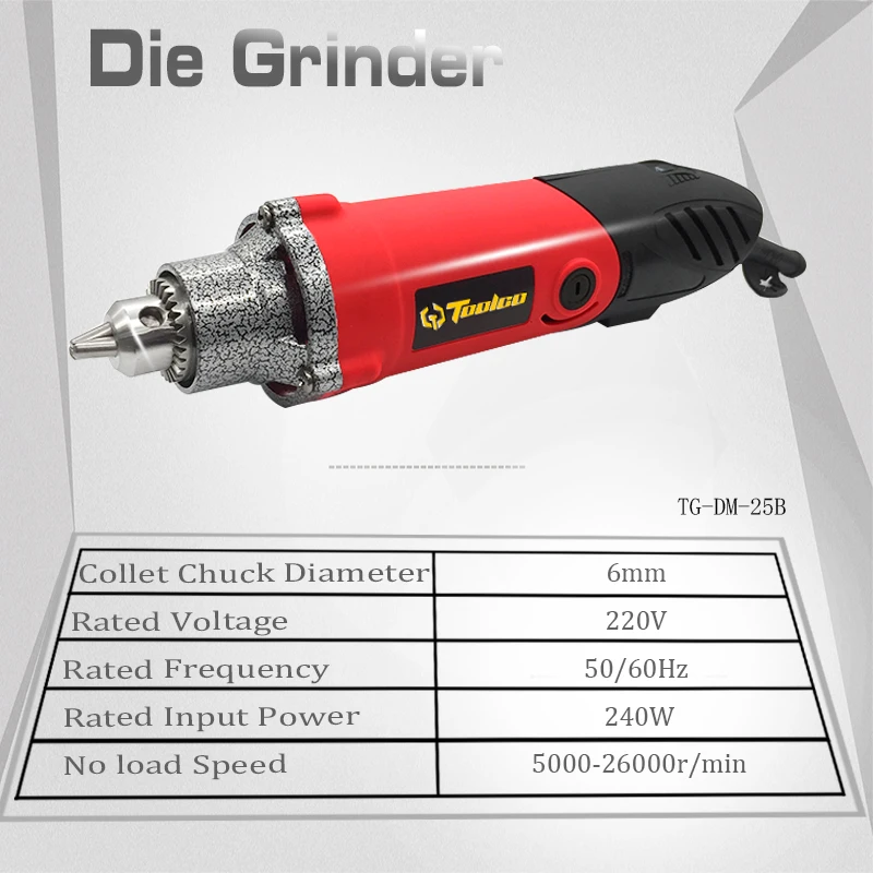Toolgo 240 Вт Мини электрическая дрель гравер Dremel электрическая дрель шлифовальный станок DIY Мини дрель Электрический Роторный инструмент шлифовальный станок