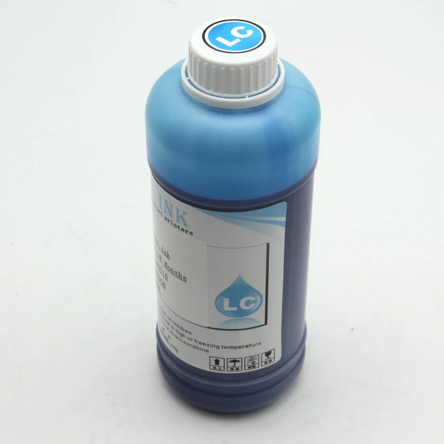 1000 мл пигментные чернила для Epson T3270 T5270 T7270 3800 3880 4000 4880 4900 4450 7600 7710 7890 7800 7880 7900 9800 9880 9600 MBK - Цвет: Светло-голубой