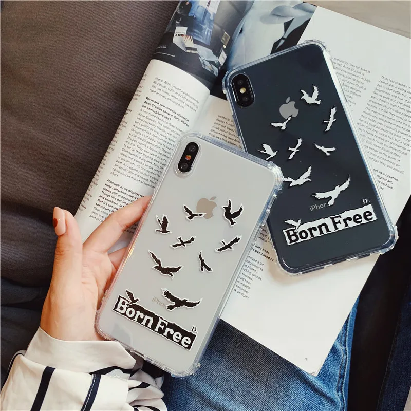 Роскошный ударопрочный чехол для телефона sea gull прозрачный силиконовый iPhone XR XS Max