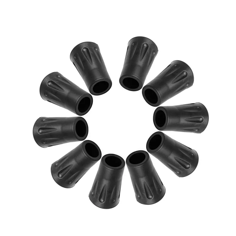 10pcs/set Hiking Pole Replacement Tips Trekking Protector Walking Stick Head Protect | Спорт и развлечения
